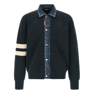 Dsquared2 Men's Denim Mix D2 Cardigan
